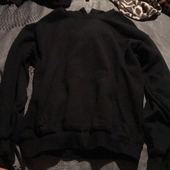 black mossy oak hoodie with camo hood - Picture 1 of 3
